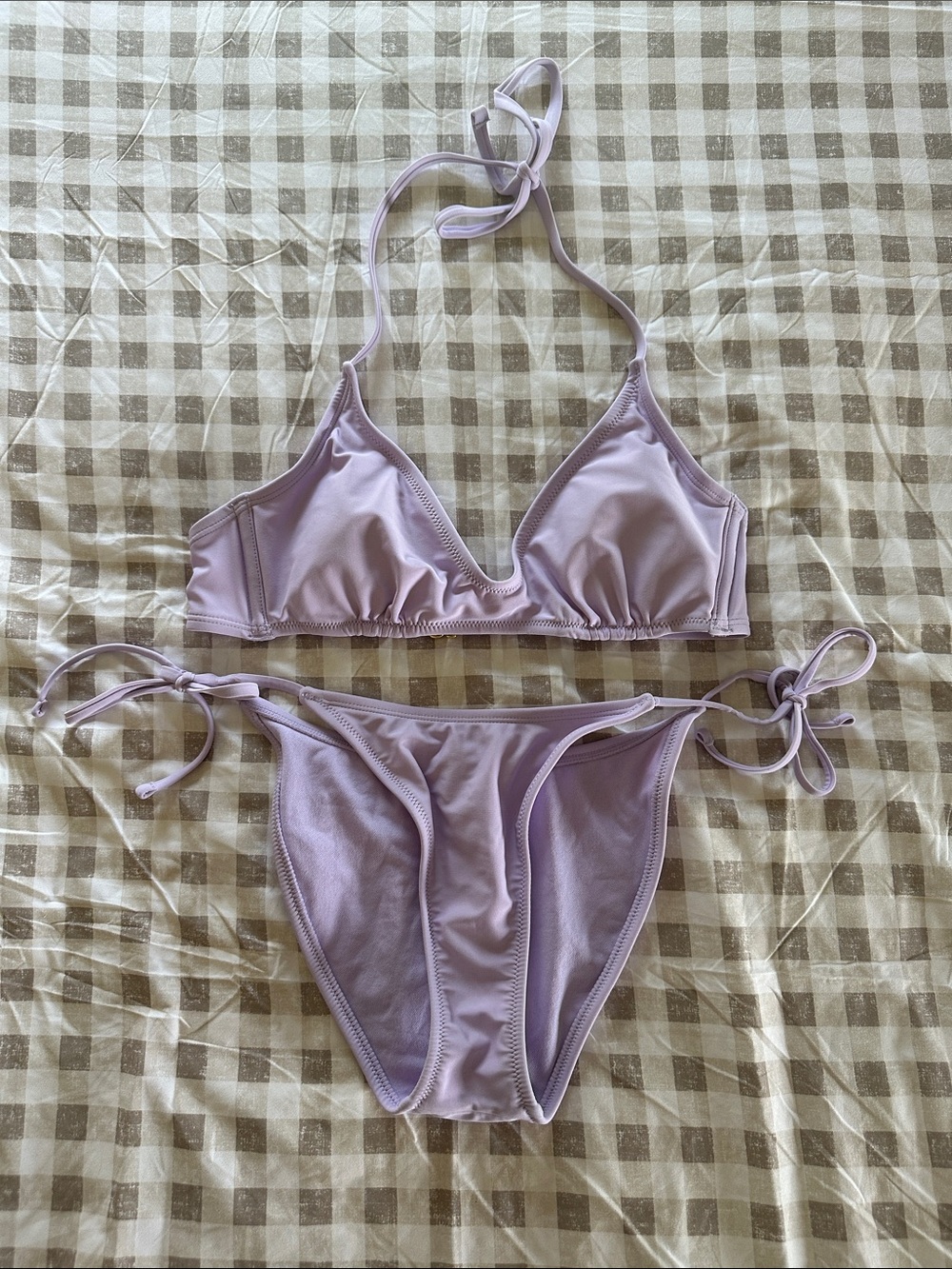 wild fable Lilac String Bikini Set
